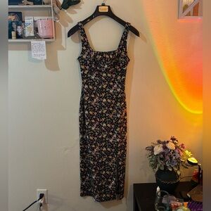 Chic Floral Print Maxi Dress